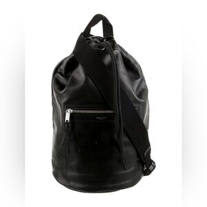 Saint Laurent City Sling all Leather Bag Backpack with the pouch and dustbag